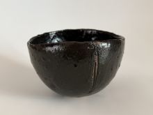 内田鋼一　引出し黒茶碗