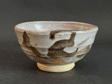 加藤唐九郎　小幡斑茶碗
