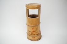 惺斎　竹置筒花入