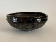 鯉江良二　引出黒茶碗