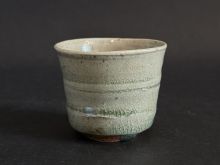 岡部嶺男 灰釉盃