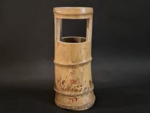 惺斎　竹置筒花入　銘早梅