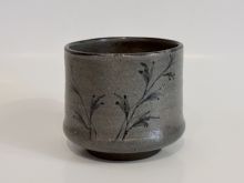 横井米禽　絵唐津茶碗