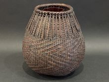 大森竹友斎　桂籠花入